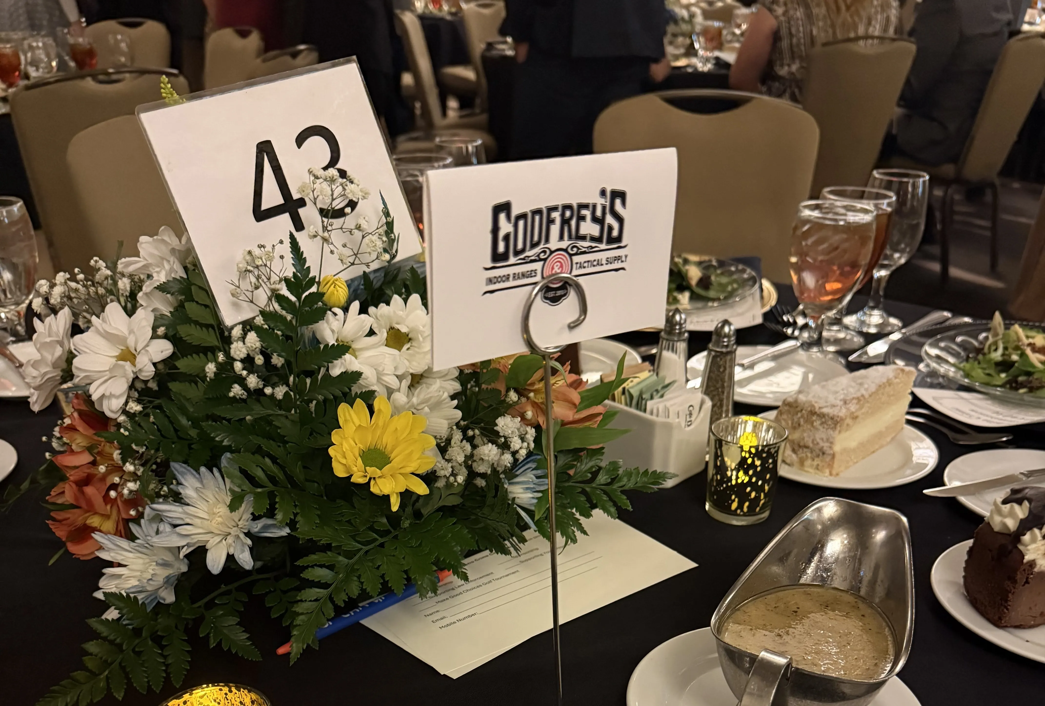 Godfrey's Tactical table at the WCMC Annual Banquet